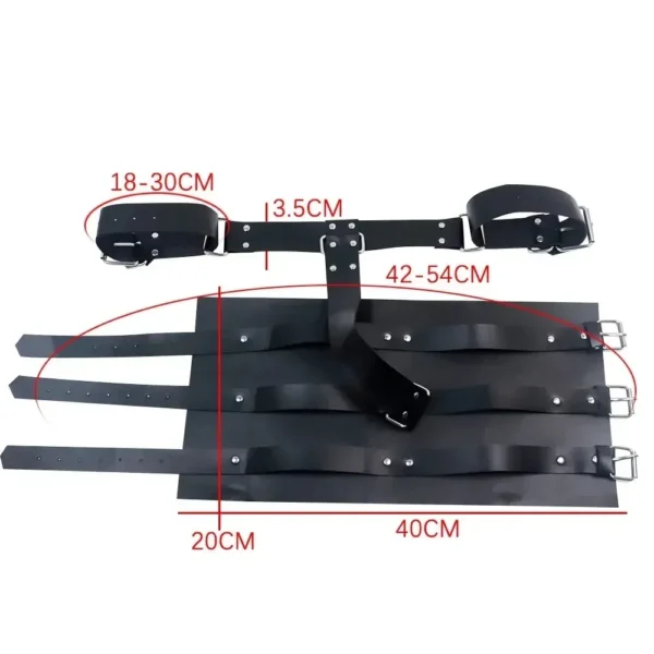 accessoire de soumission en cuir noir