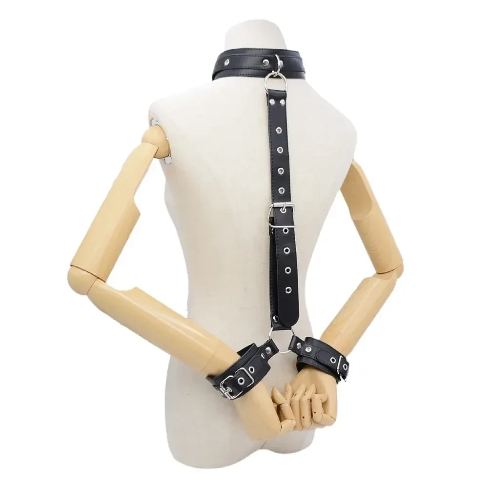 accessoire fetichiste cuir pu ajustable