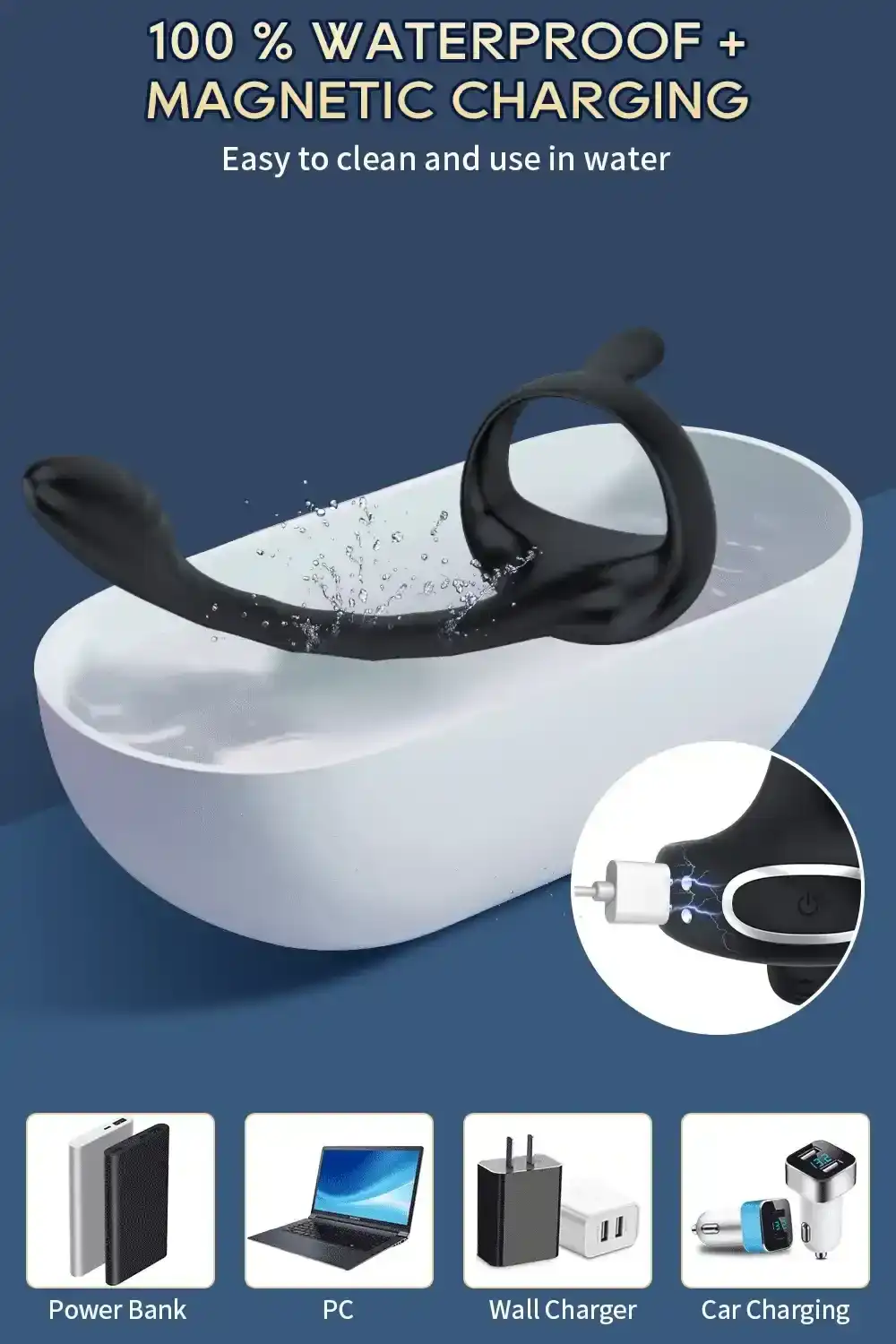 anneau cockring vibrant pour homme