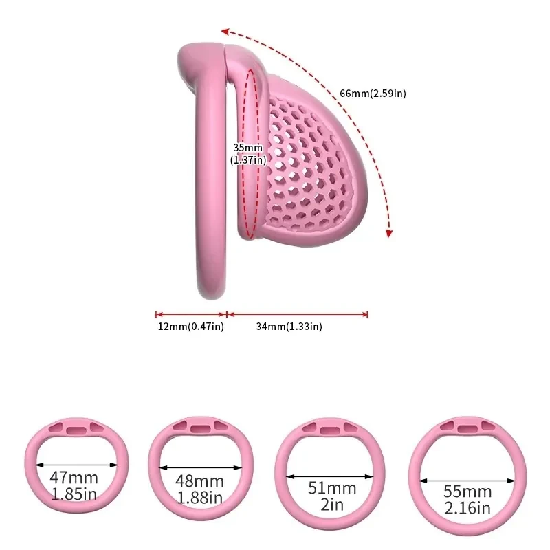 anneau de chasteté masculin en abs noir