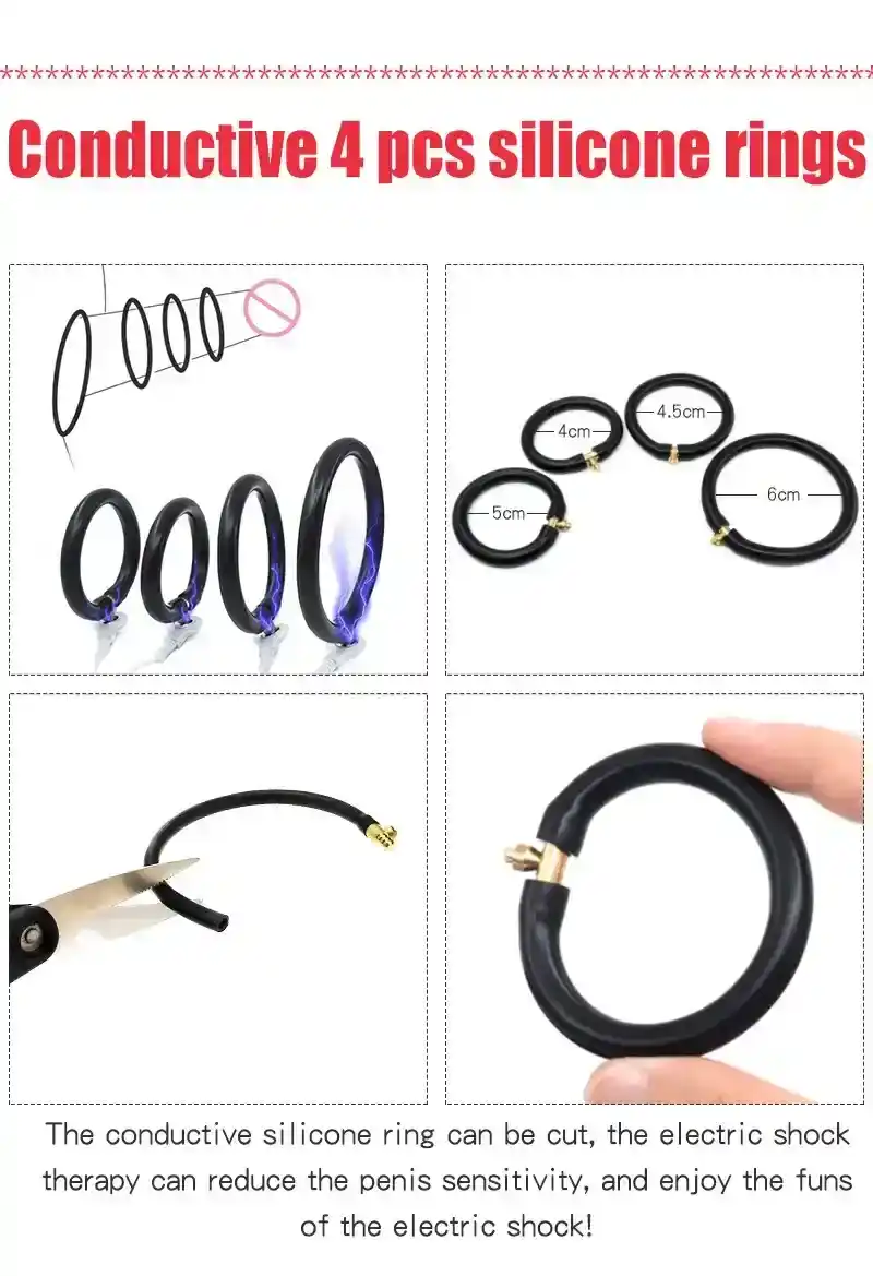 anneau penien electrostimulant rigide abs