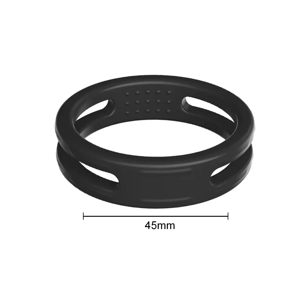 anneau penien silicone medical noir