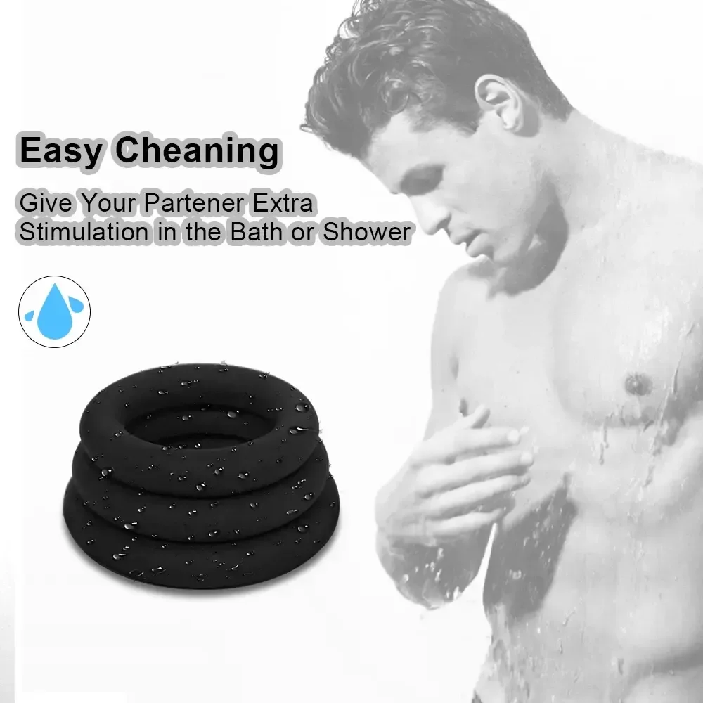 anneau penien taille ajustable silicone