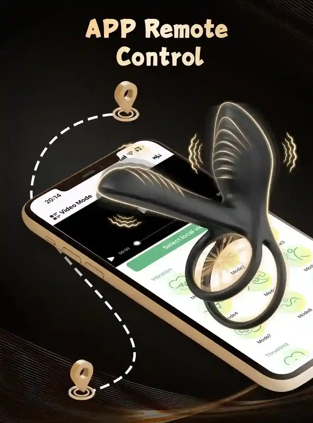 anneau penien vibrant a controle app