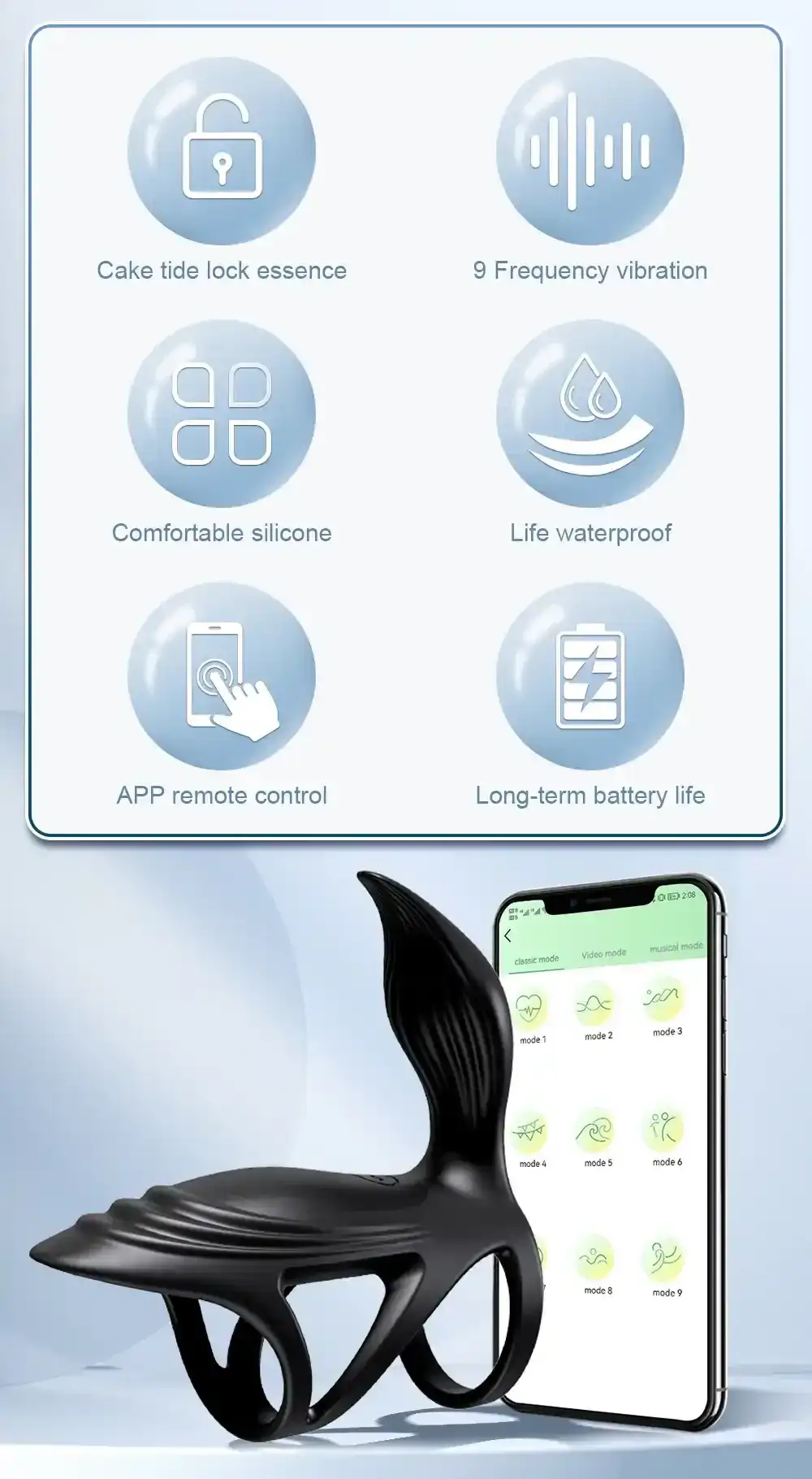 anneau penien vibrant controle smartphone 1