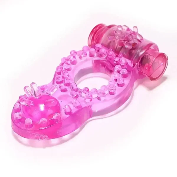 anneau pénien vibrant en silicone extensible