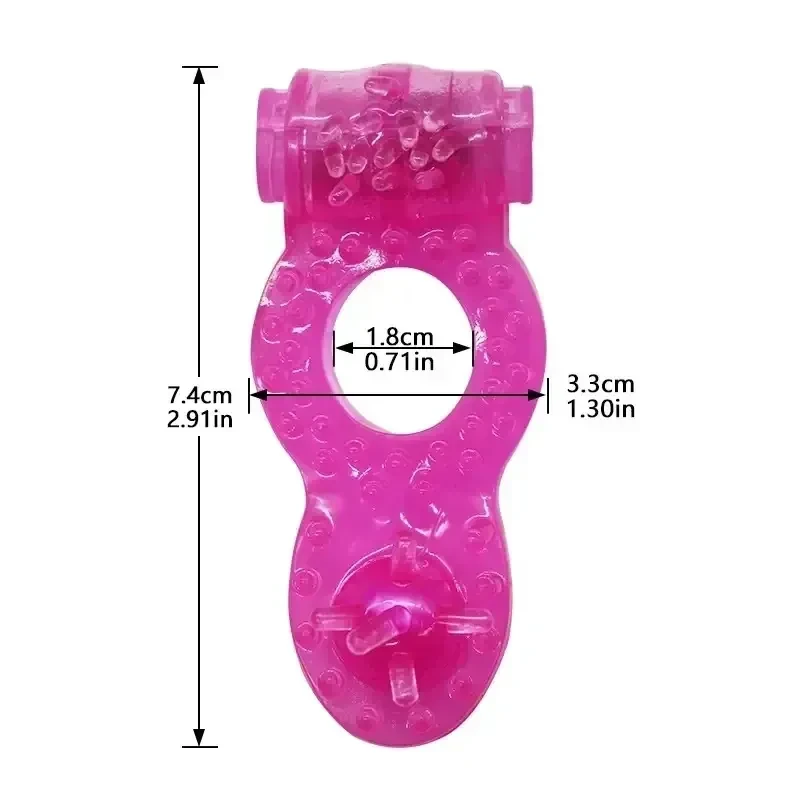 anneau penien vibrant en silicone souple 1