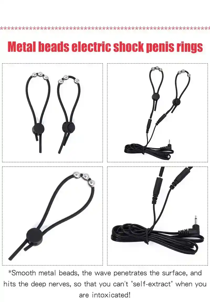 anneau penien vibrant et electrostimulant abs