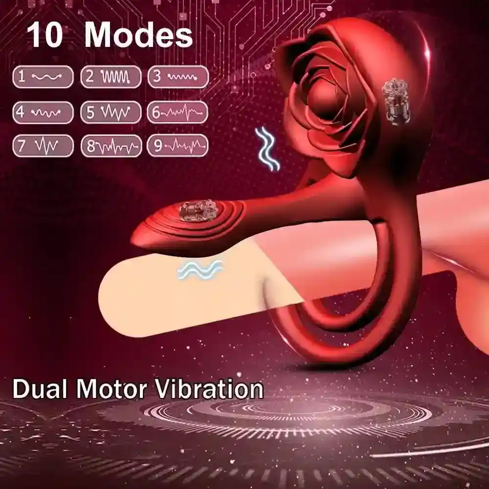 anneau pénien vibrant étanche rechargeable