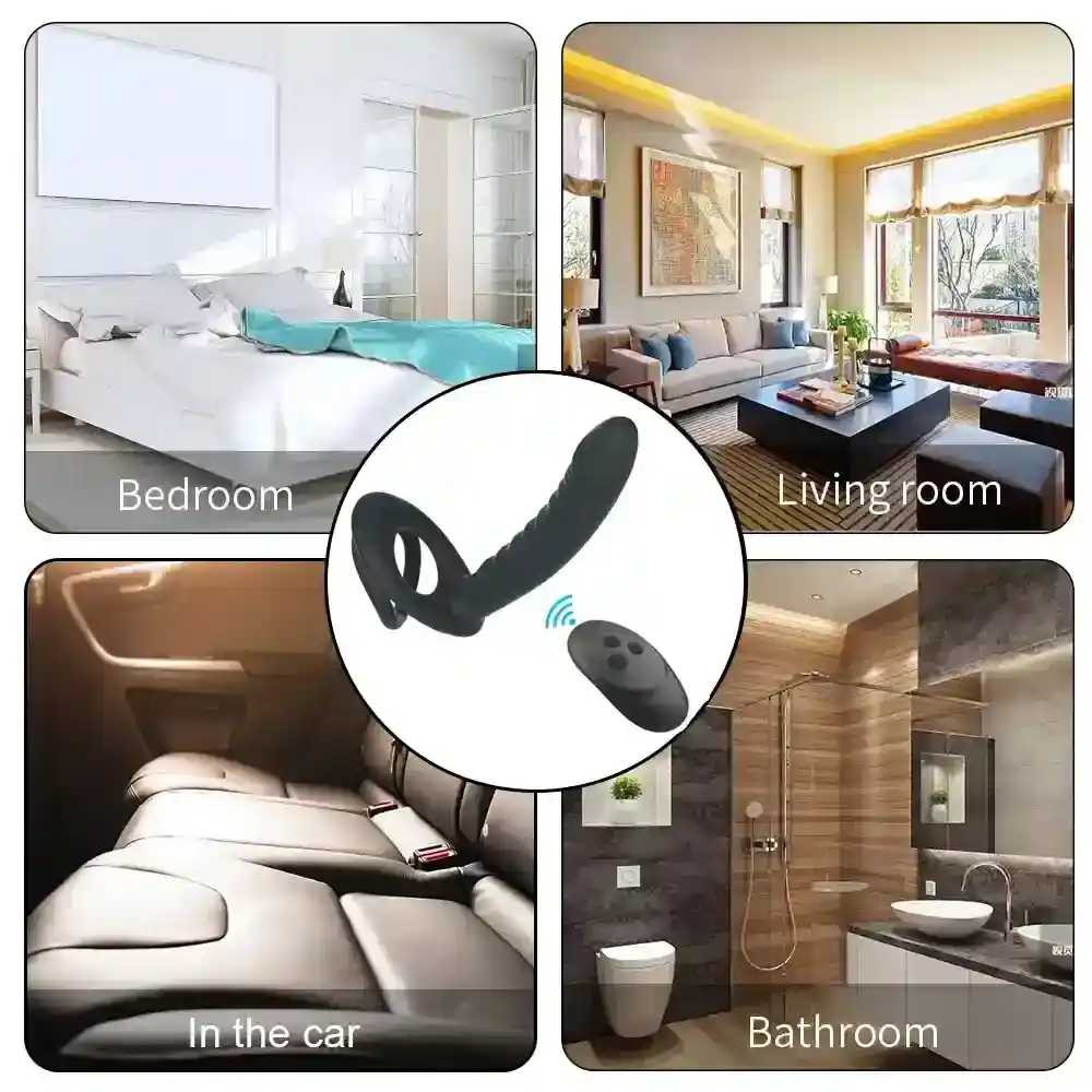 anneau penien vibrant integre silicone