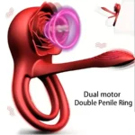 anneau pénien vibrant multi-modes silicone