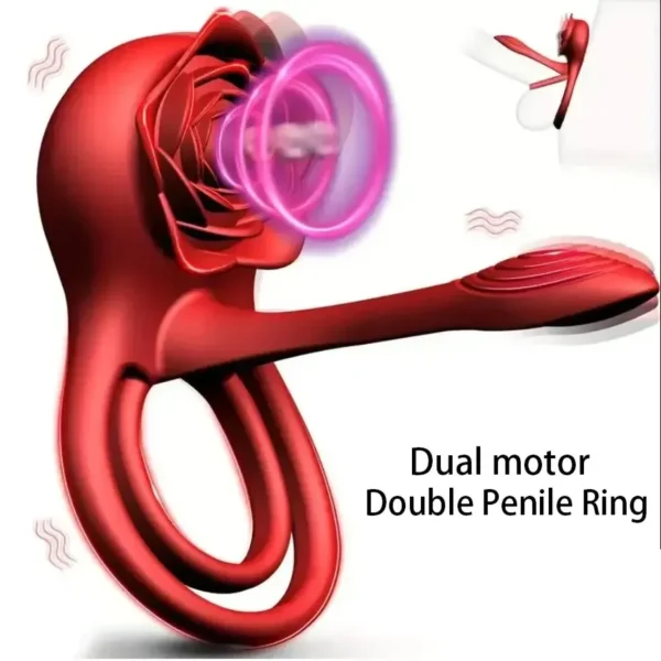 anneau pénien vibrant multi-modes silicone