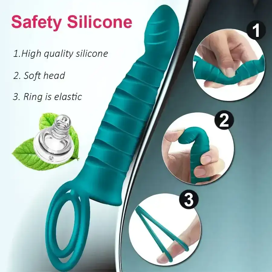 anneau penien vibrant prostate en silicone