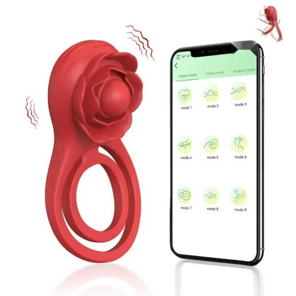 anneau pénien vibrant silicone médical couple