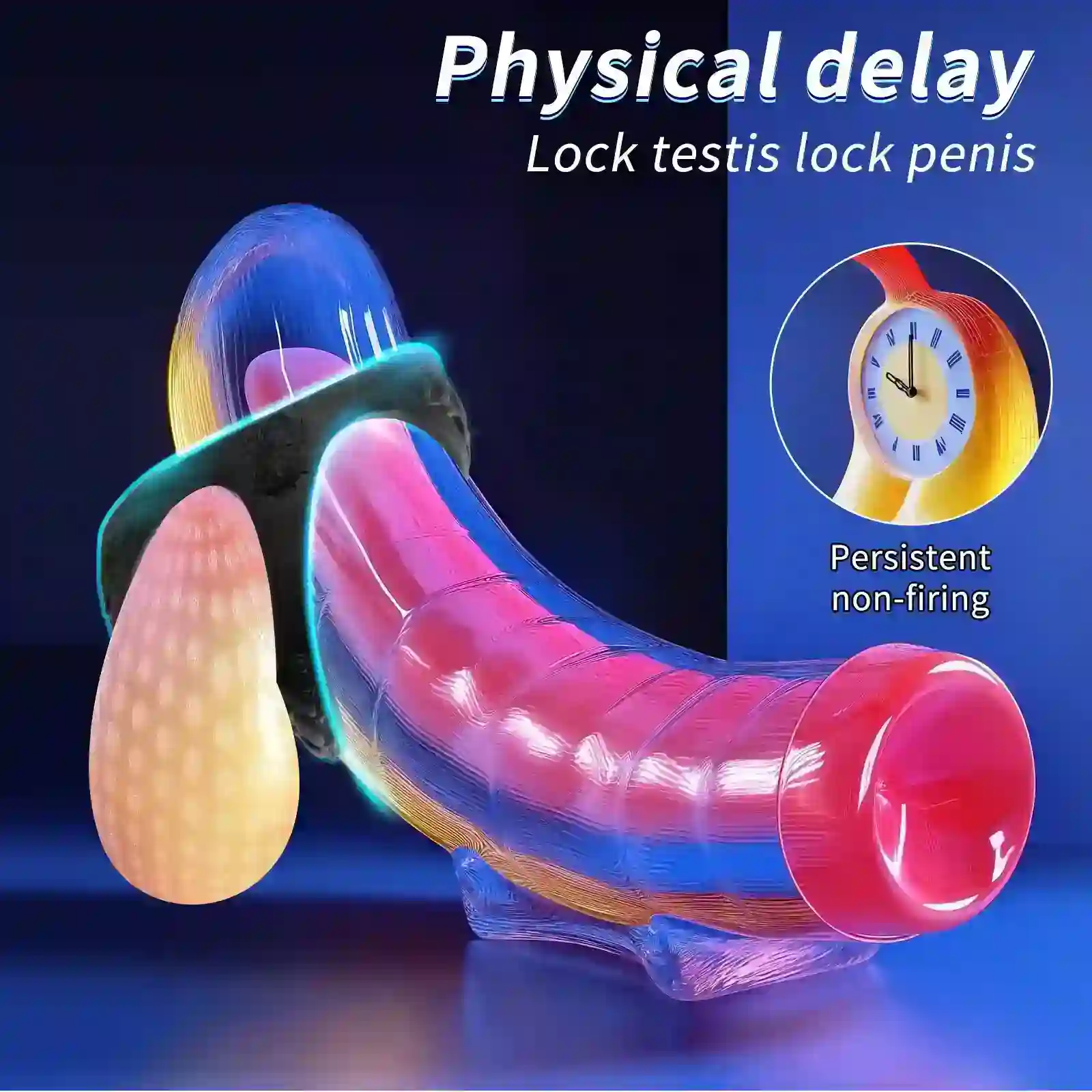 anneau penien vibrant silicone medical reglable