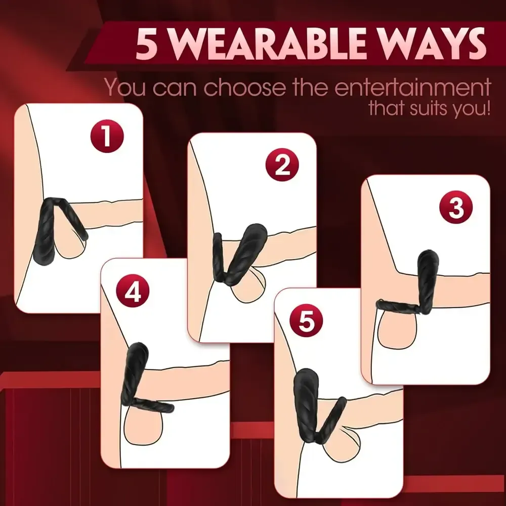 anneau penien vibrant silicone souple