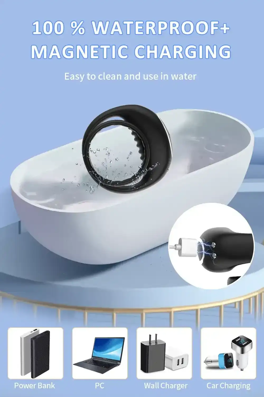 anneau penien vibrant telecommande application