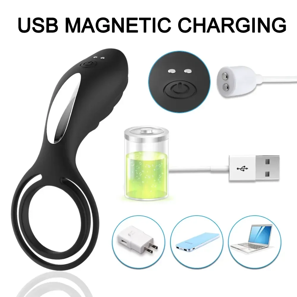 anneau penien vibrant usb rechargeable