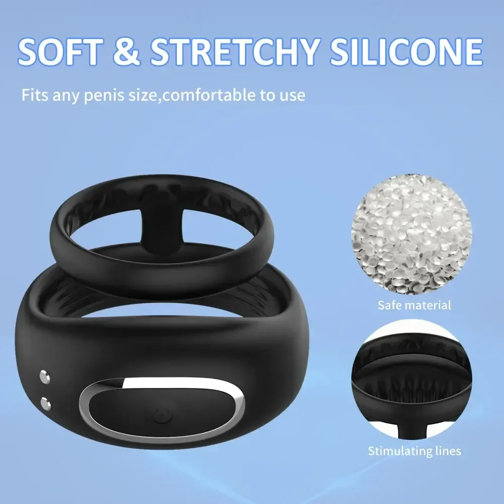 anneau vibrant bluetooth silicone medical