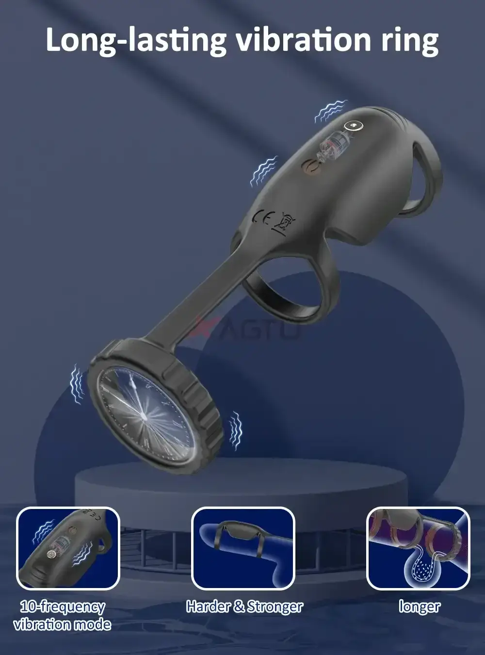 anneau vibrant couple silicone medical