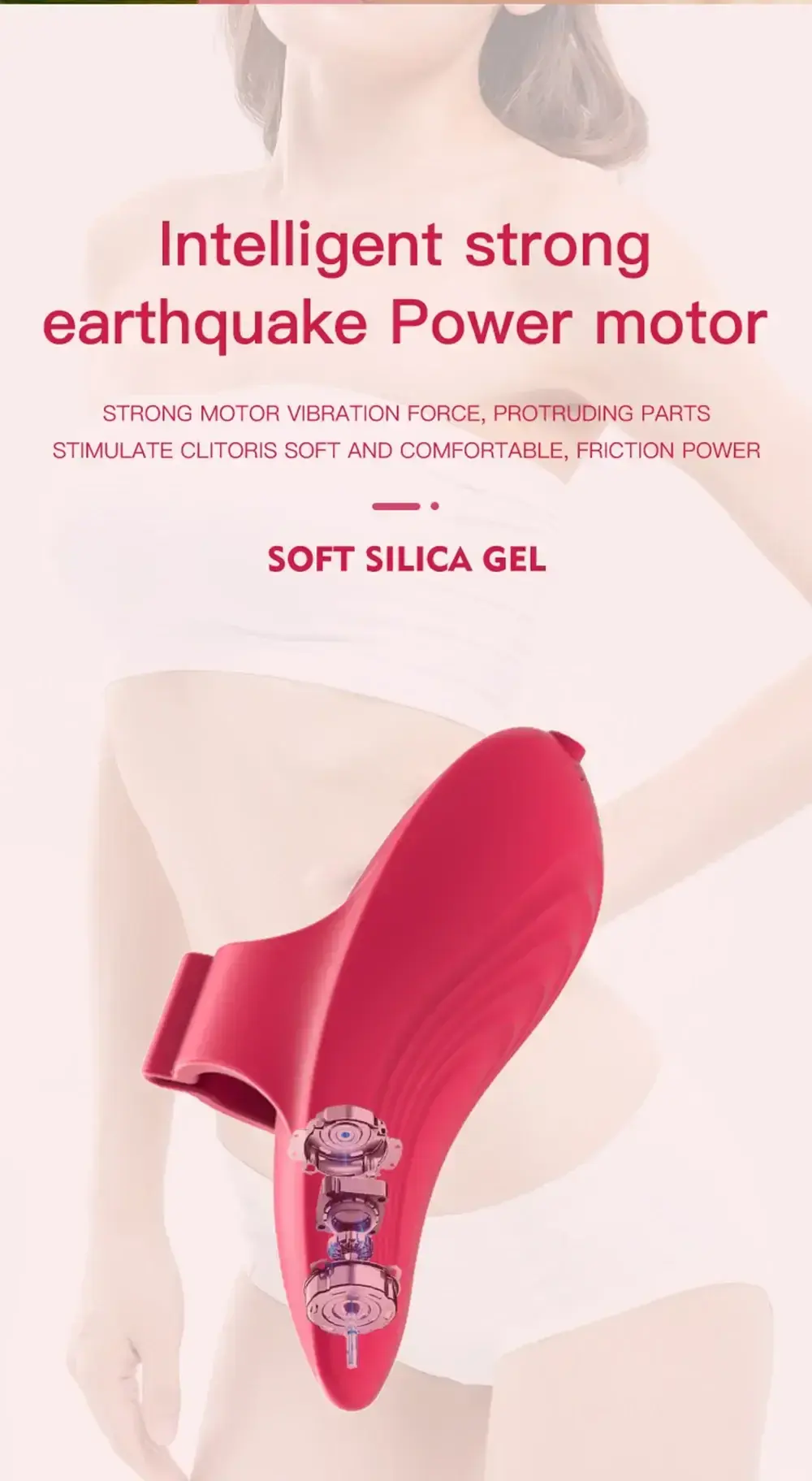 anneau vibrant doigt silicone medical