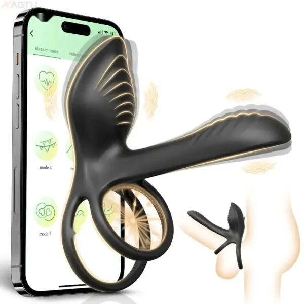 anneau vibrant pénien silicone confortable