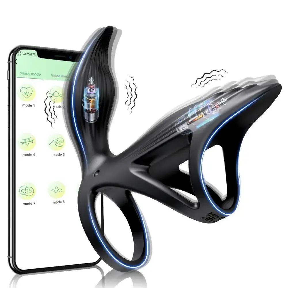 anneau vibrant penis telecommande appli
