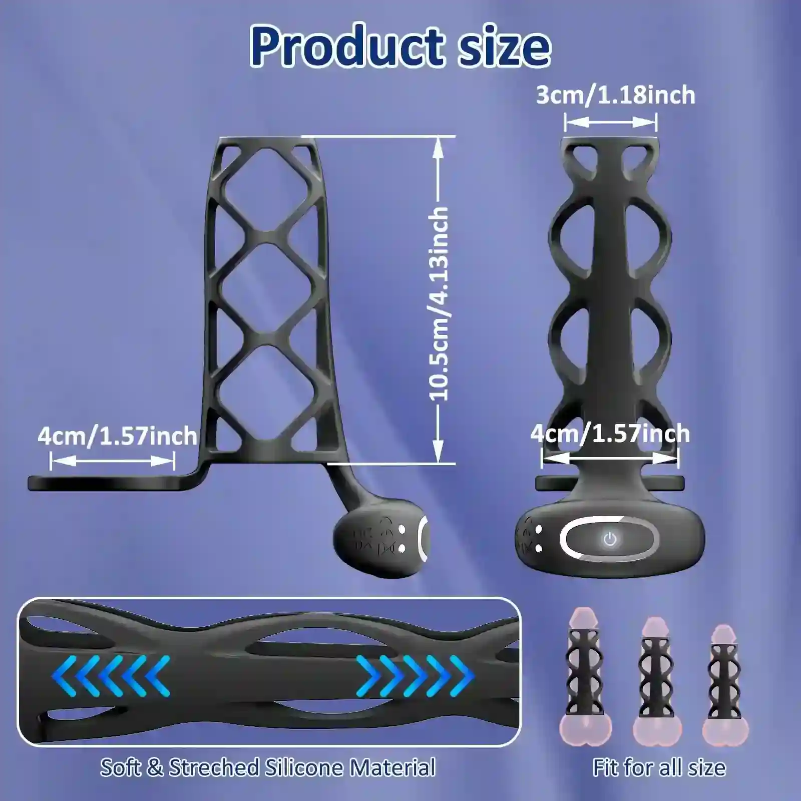 anneau vibrant stimulation puissante uretre