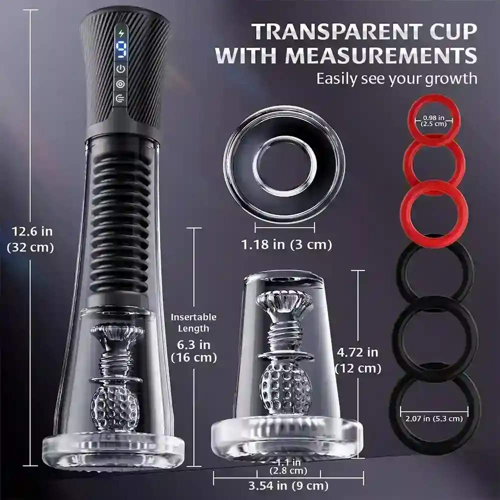 appareil masturbation homme transparent vibrant