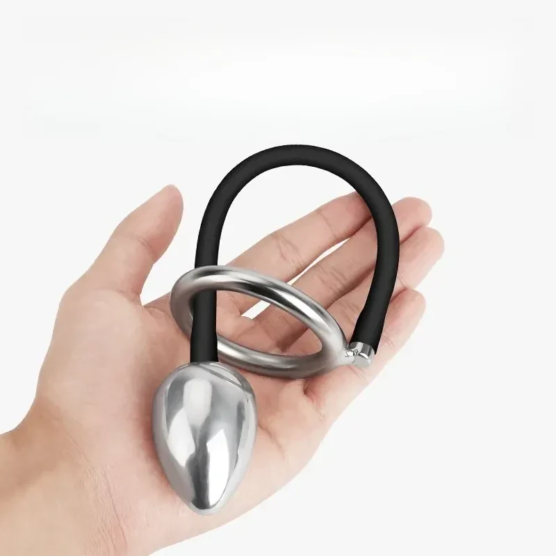 bijou anal acier inoxydable avec design