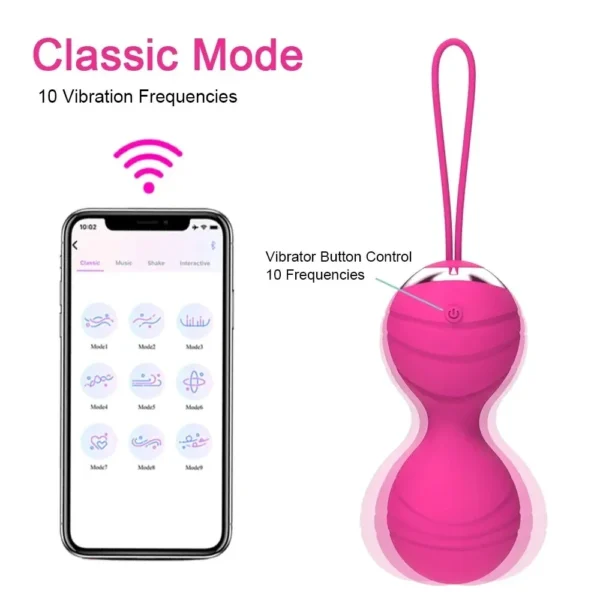 boules de ben wa rose avec boite contrôle dapplication