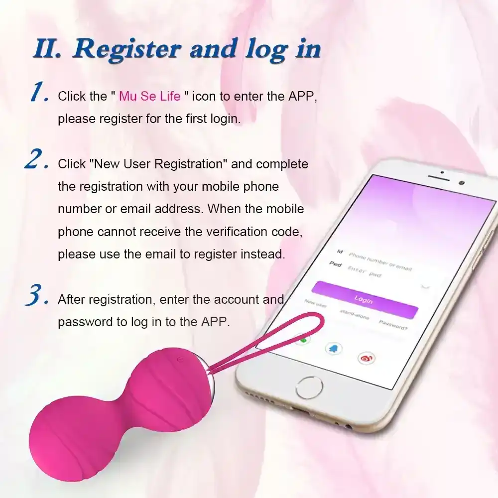 boules de ben wa violet avec controle dapplication
