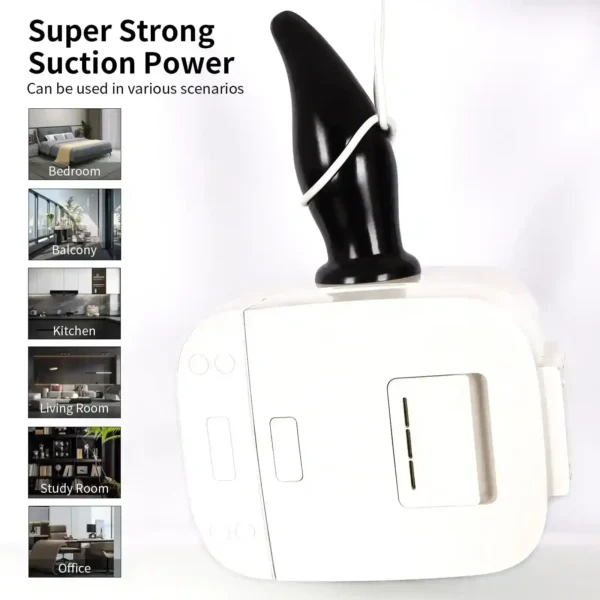 butt plug en pvc avec ventouse
