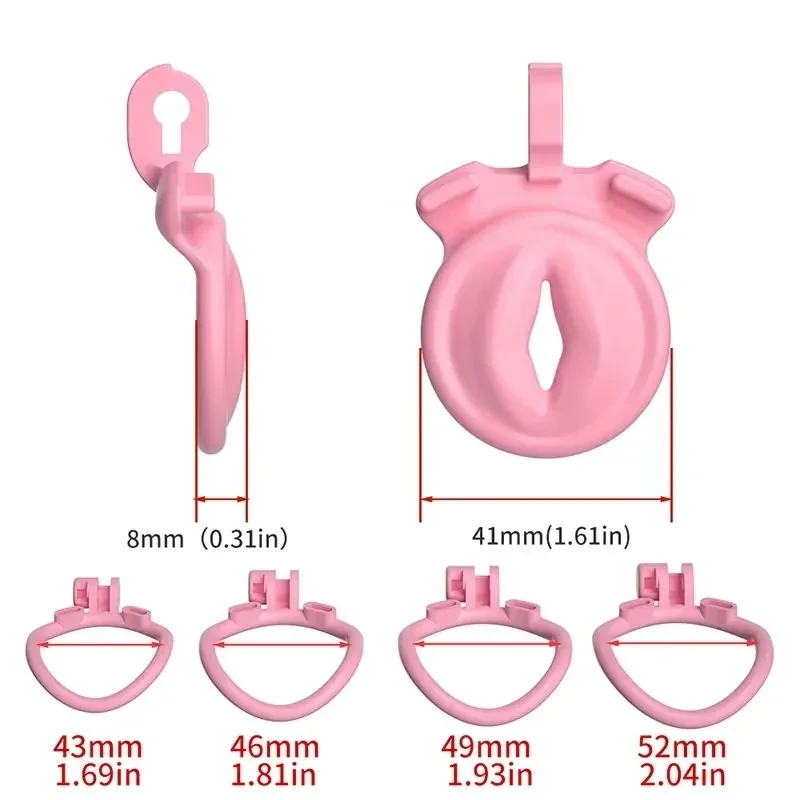 cage de chasteté abs avec anneau urétral