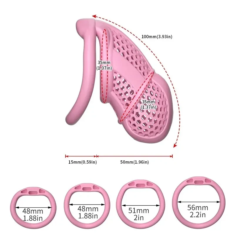 cage de chasteté avec anneau de blocage