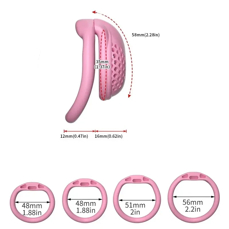 cage de chasteté avec plug anal abs
