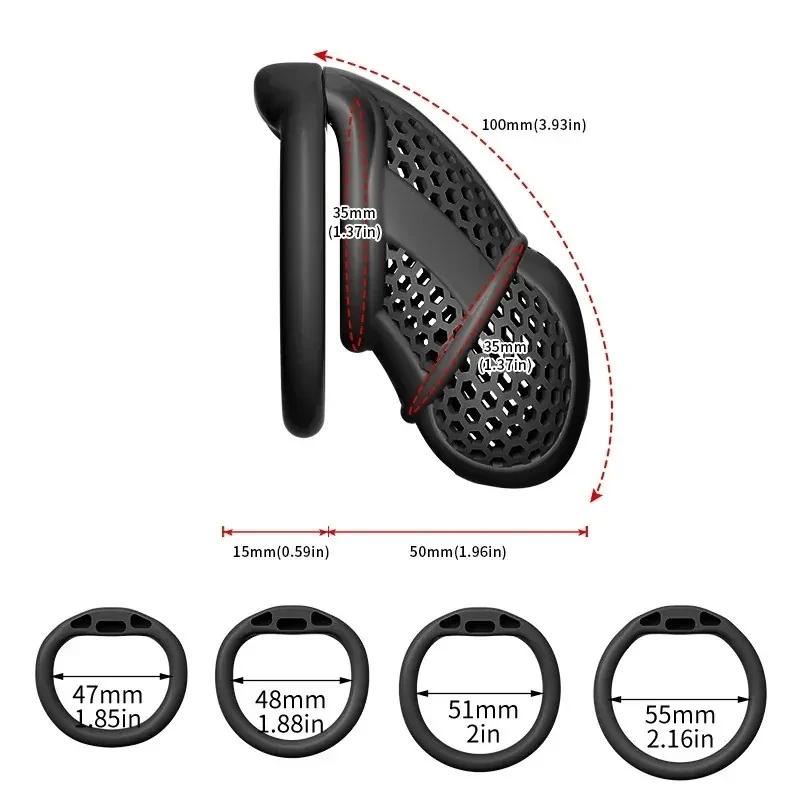 cage de chasteté avec plug anal intégré