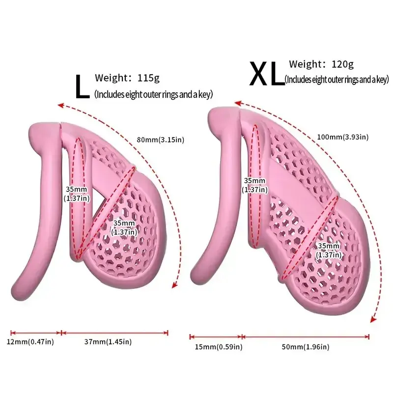cage de chasteté masculine noire en abs