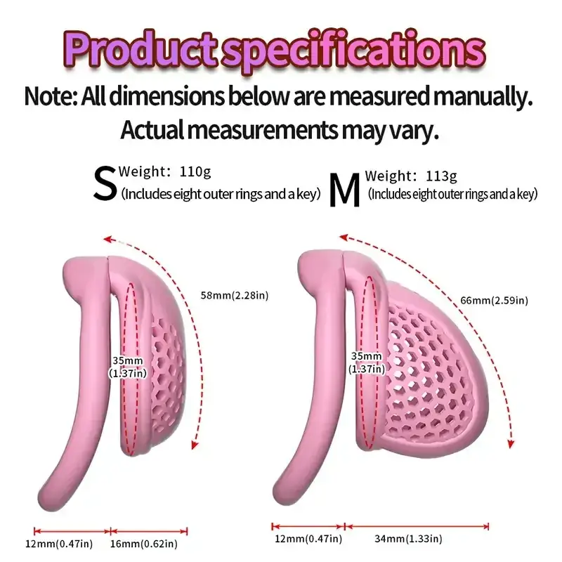 cage de chastete noire avec cylindre