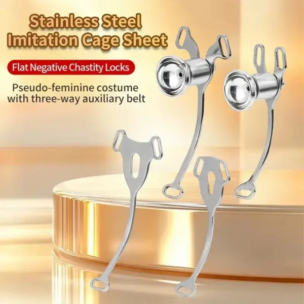 cage pénienne acier avec ceinture