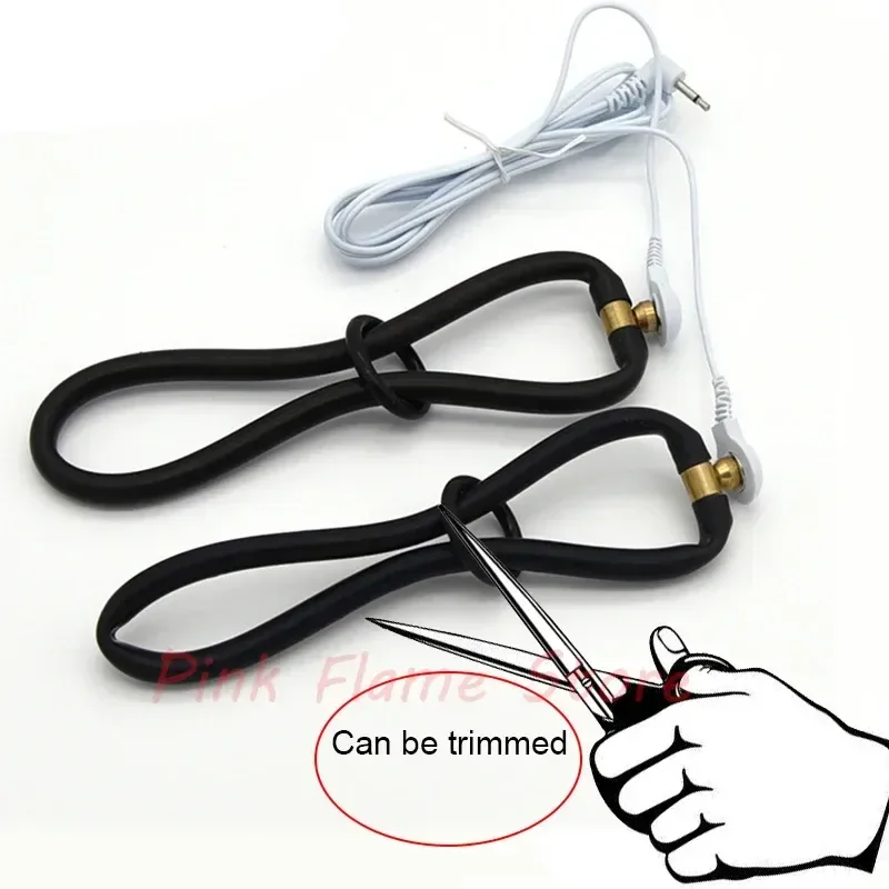 cage penienne en abs noir electrifiee