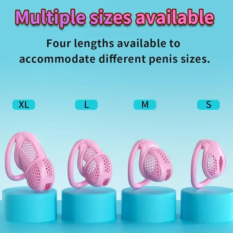 cage penienne en abs noir medical