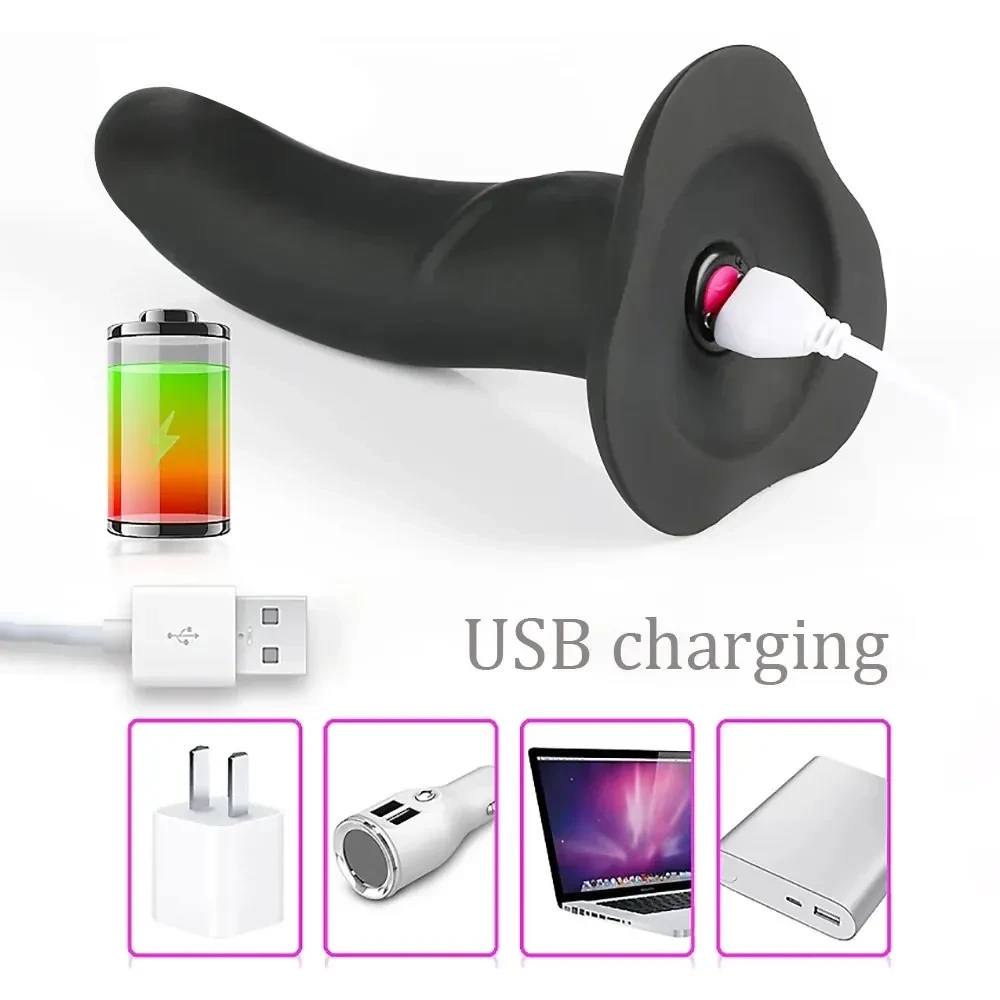 ceinture strap-on vibrante rechargeable usb