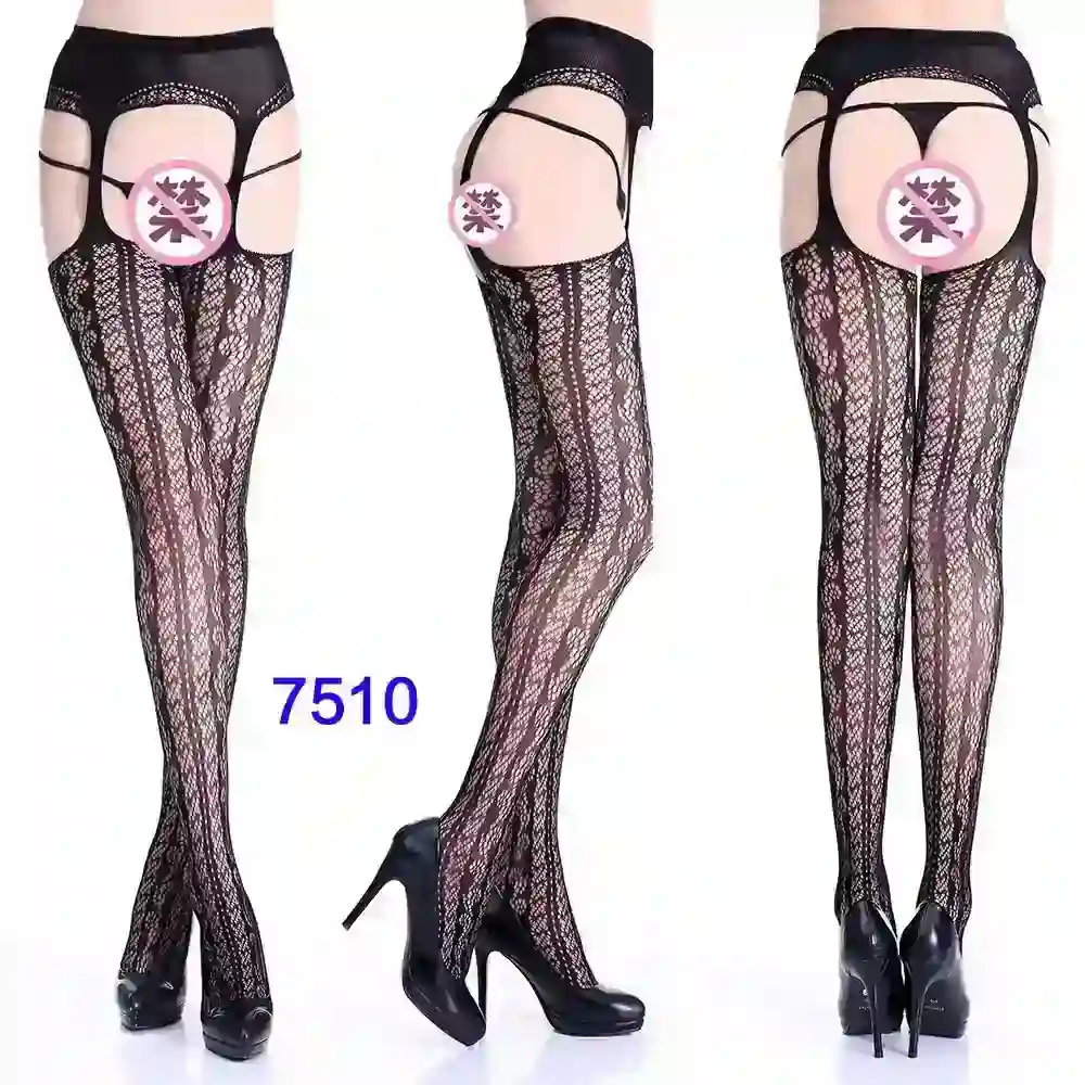 chaussettes resille noire sexy pour femme