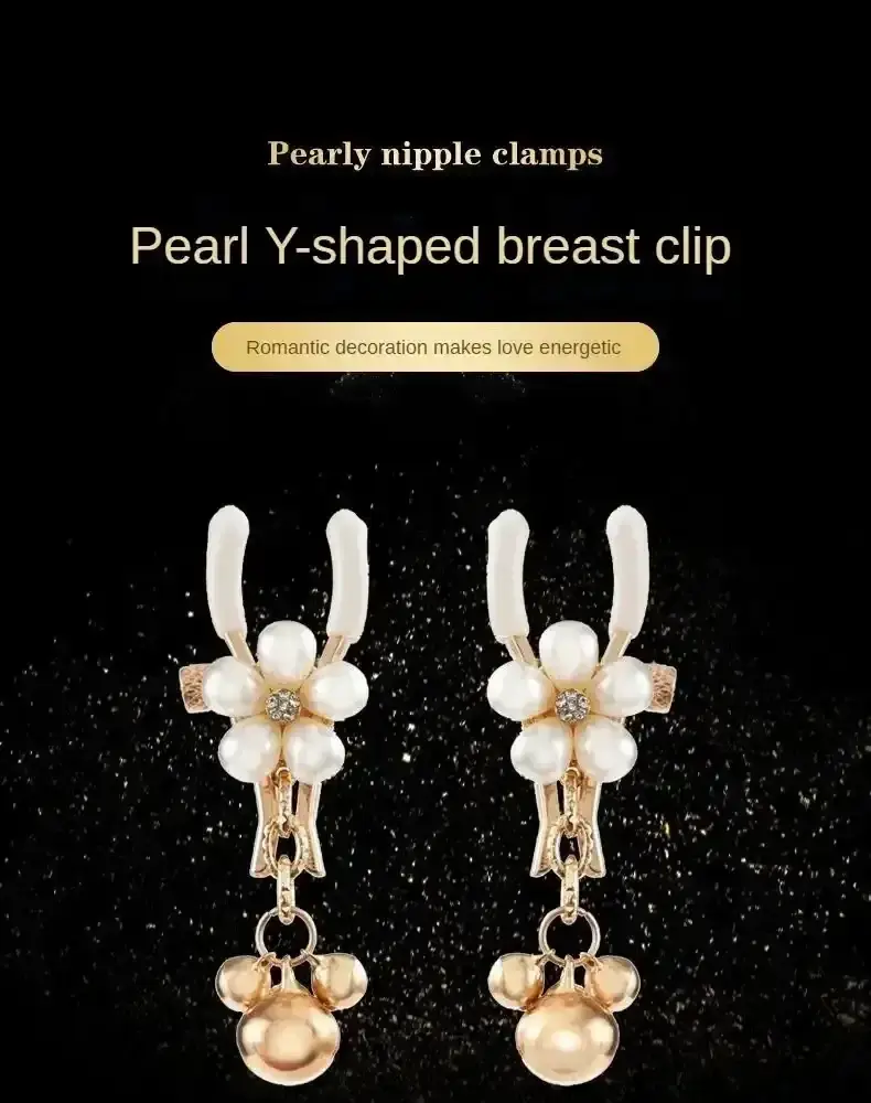 clip mamelons argente et perles fines