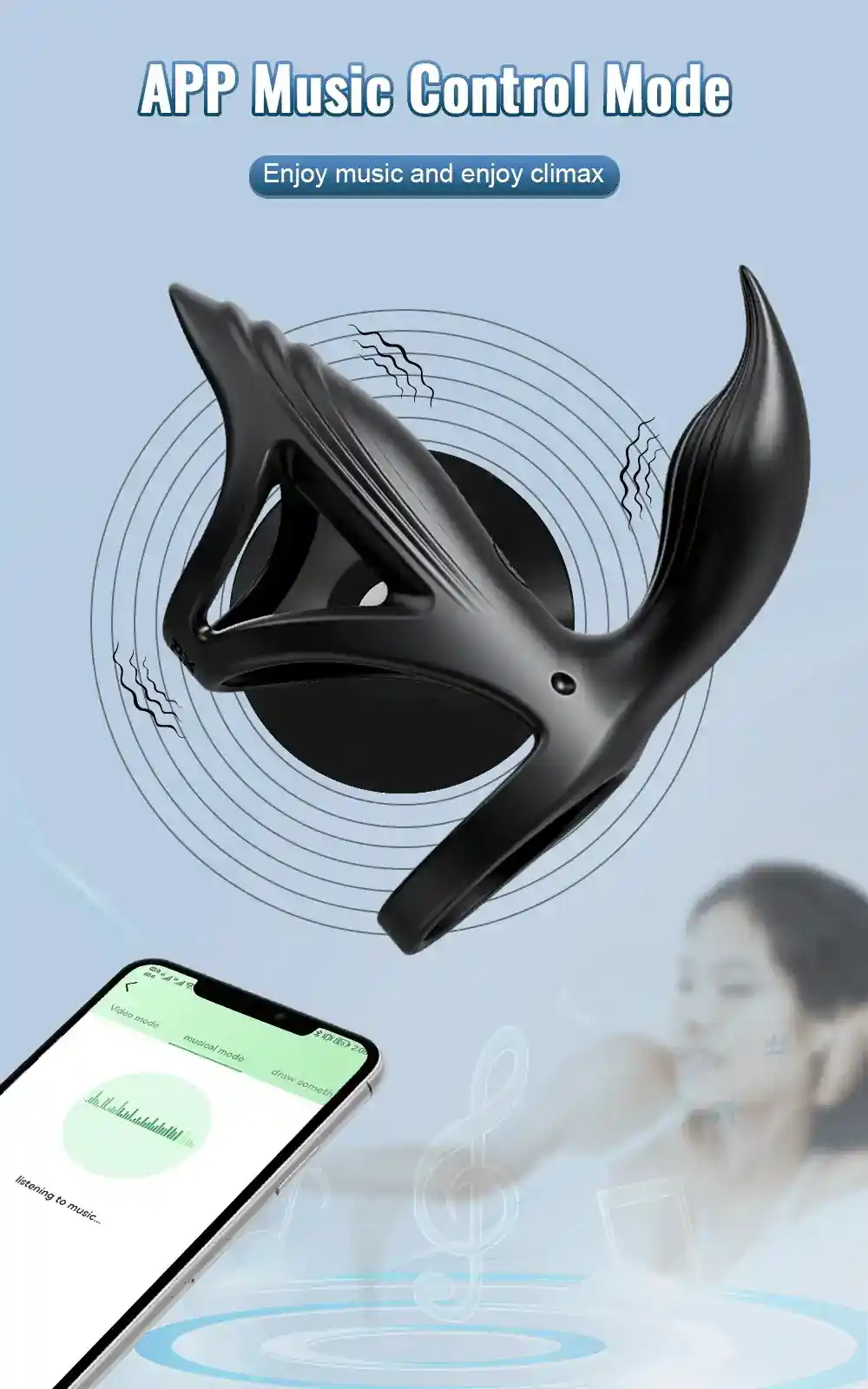 cockring vibrant personnalise via application