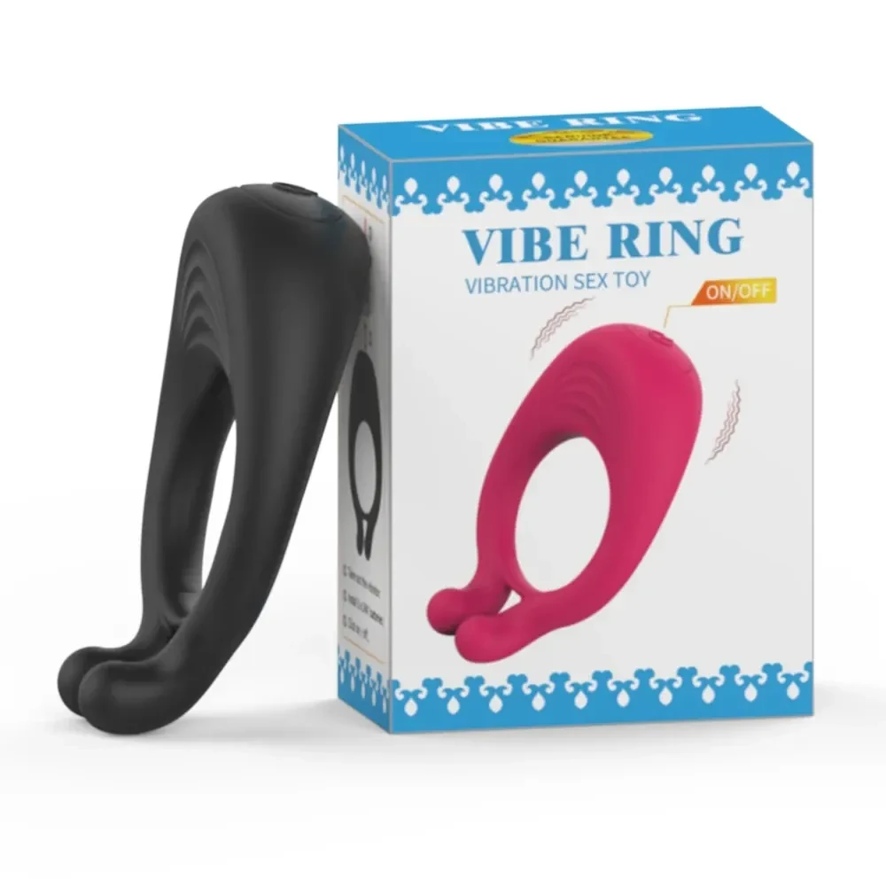 cockring vibrant silicone doux noir