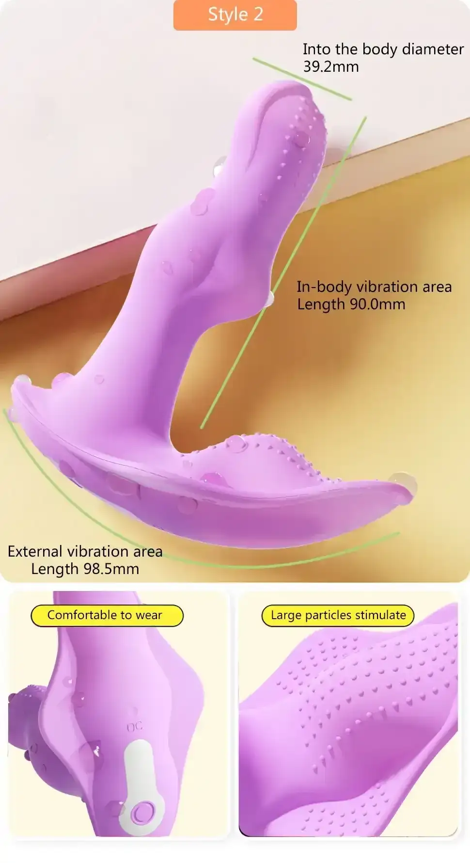 culotte vibrante telecommandee etanche en silicone