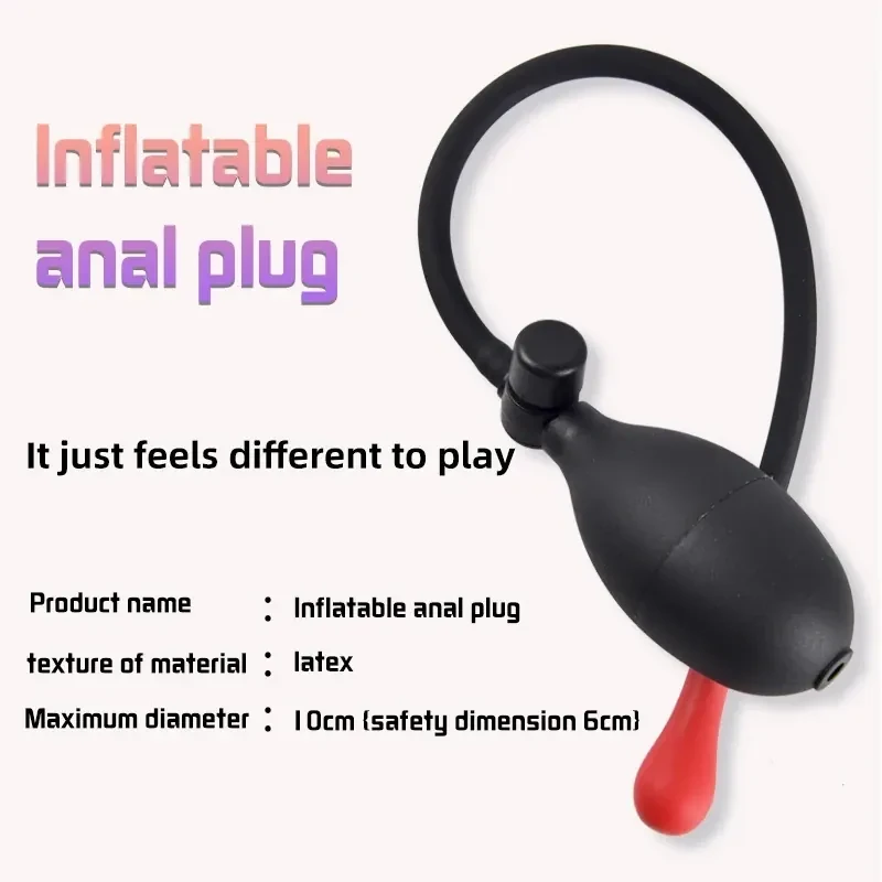 dilatateur anal gonflable en silicone doux