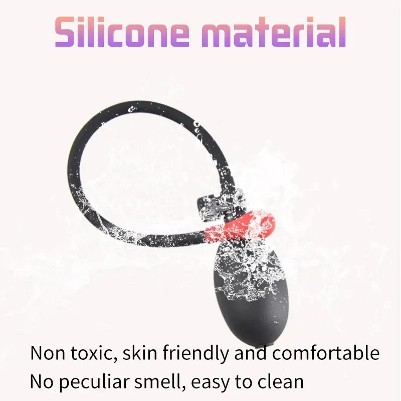dilatateur anal gonflable en silicone lisse